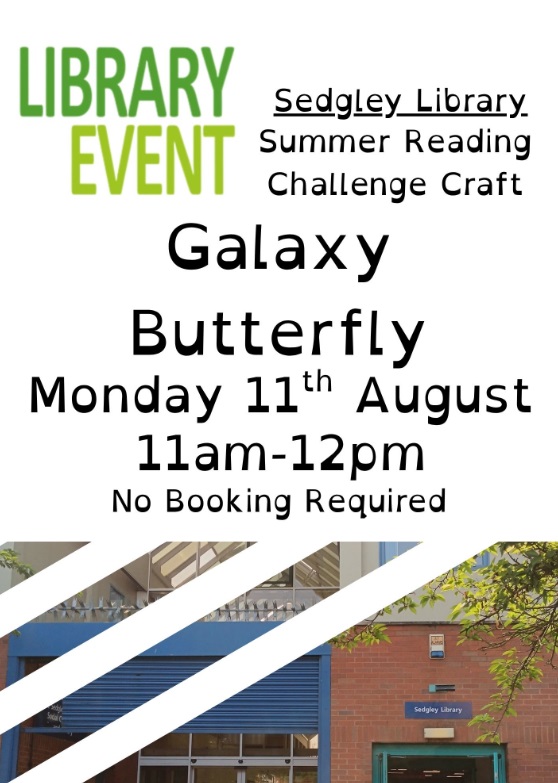 Sedgley Library - Galaxy Butterfly Craft